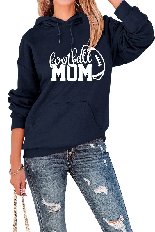 Sherpa-Lined HoodiesWOMEN FOOTBALL GAMEDAY PRINT HOODED SWEATSHIRT