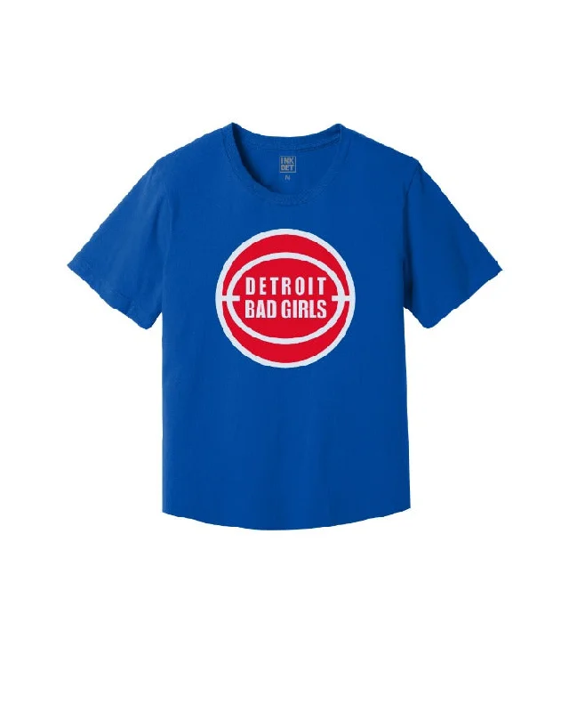 Collaborative T-ShirtsInk Detroit Bad Girls Kinda Cropped T-Shirt - Royal Blue