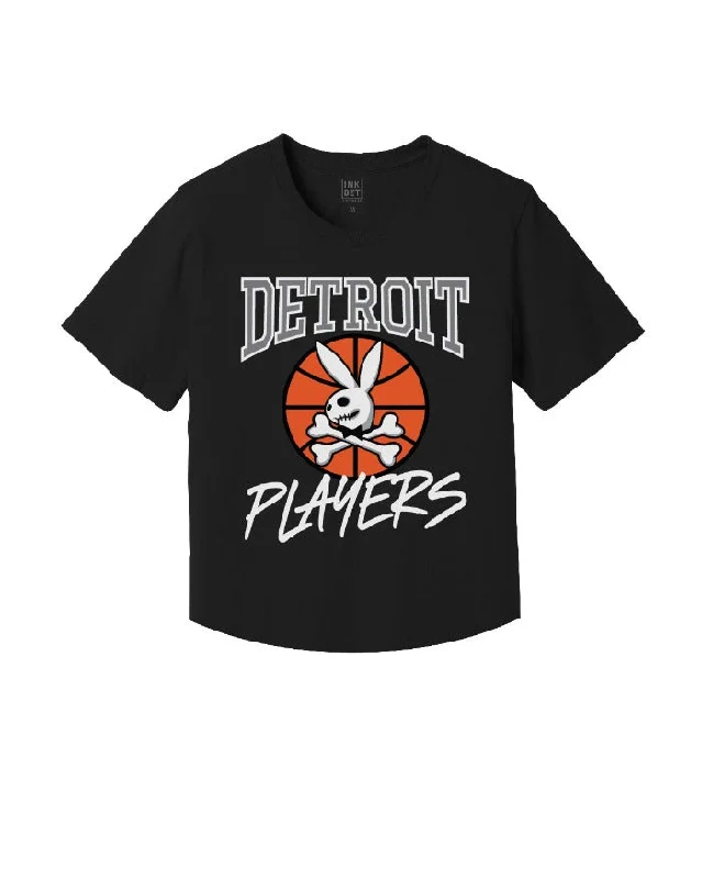 Statement T-ShirtsInk Detroit Players Kinda Cropped T-Shirt - Black