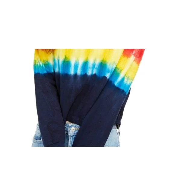 Retro HoodiesRebellious One Junior's Tie Dyed Sweatshirt Blue Size Medium