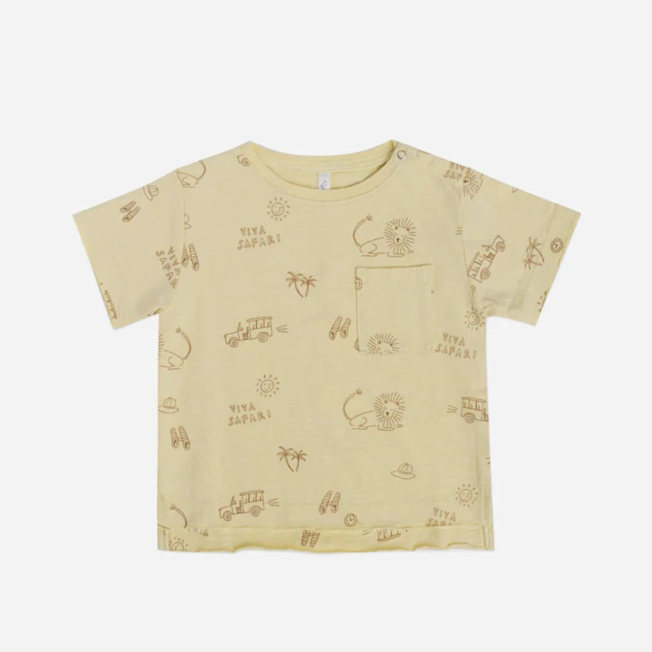 Casual T-ShirtsRylee + Cru Kids Unisex RAW EDGE T-SHIRT - VIVA SAFARI