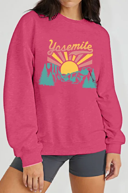 Camping HoodiesSimply Love Simply Love Full Size YOSEMITE Graphic Sweatshirt