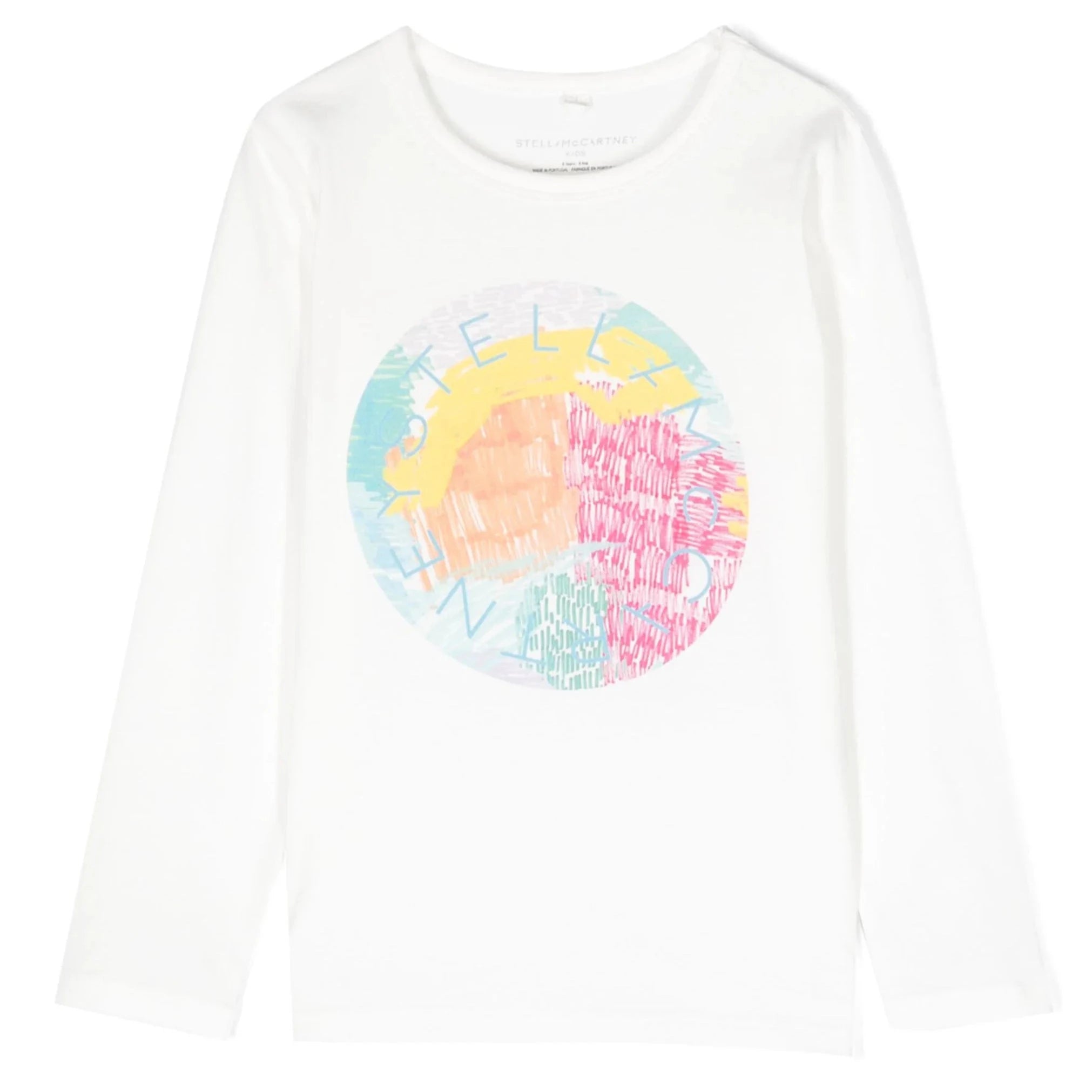 Hooded T-ShirtsStella Mccartney Kids logo-print long-sleeve T-shirt