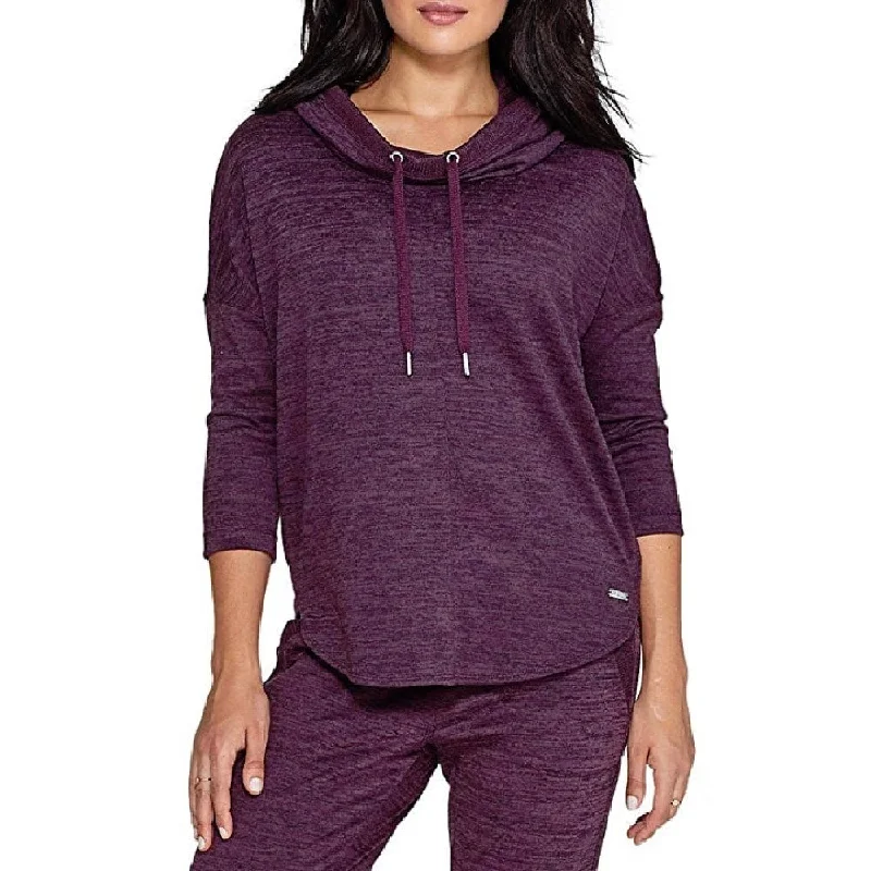 Thermal HoodiesCalvin Klein Women's Performance Marled Fitness Sweatshirt Merlot Size Medium