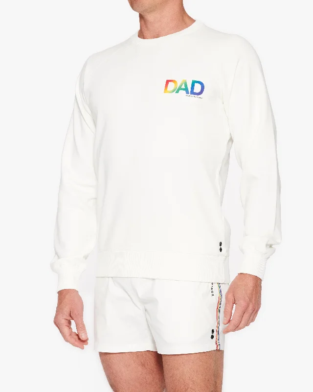 Leather-Paneled SweatshirtsRon Dorff Equinox Dad Pride Sweatshirt