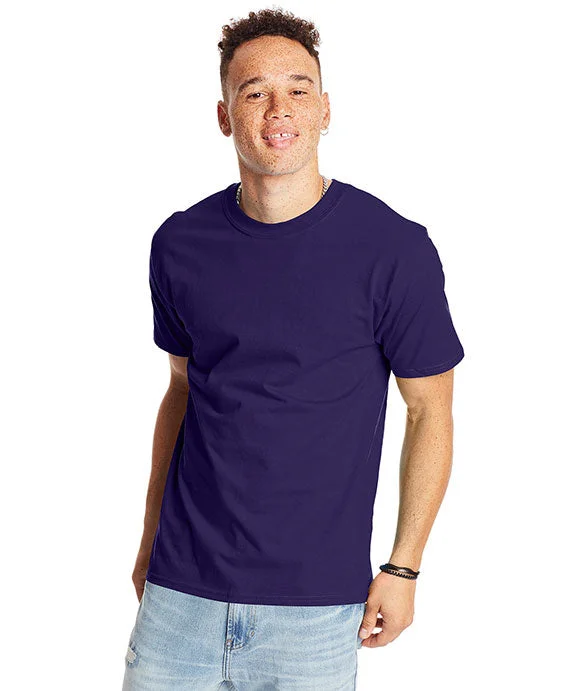 Embroidered Sweatshirts5180 - Hanes Adult Beefy-T® T-Shirt | Grape Smash