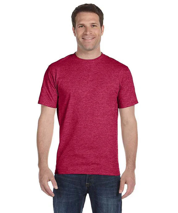 Metallic Hoodies5180 - Hanes Adult Beefy-T® T-Shirt | Heather Red