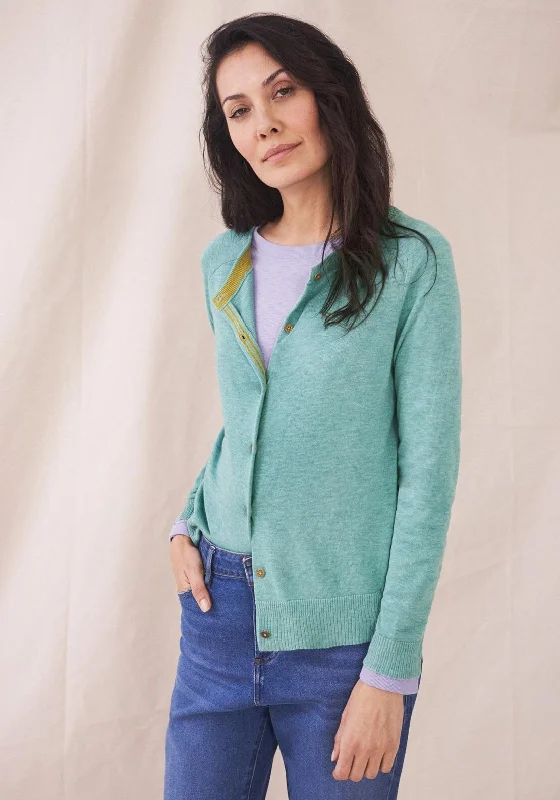 White Stuff Lulu Fine Knit Cardigan, Teal